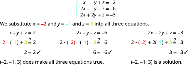 Solve Systems Of Equations With Three Variables · Intermediate Algebra 1582